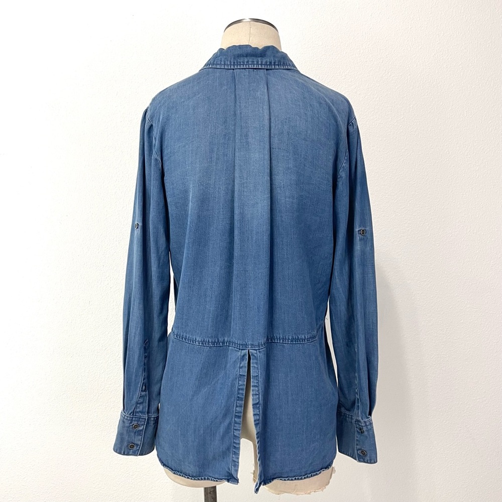 Cloth & Stone- Chambray Split Back Button Down Sh… - image 7